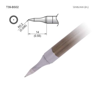 TIP,CONICAL,SLIM,R0.2 X 14MM,FX-9701/9702
